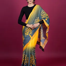 BUTA BUTI Floral Printed Pure Cotton Saree-image-81