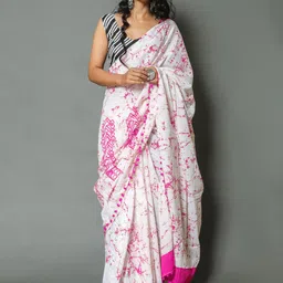 KALINI Tie and Dye Pure Cotton Saree-picture-25