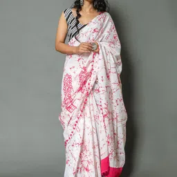 KALINI Tie and Dye Pure Cotton Saree-picture-35