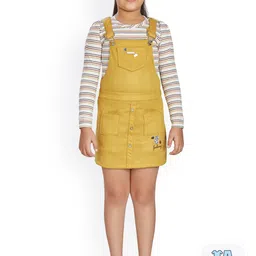 Peppermint Girls Shoulder Straps Pinafore Dress-image-13