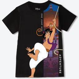 YK Disney Boys Graphic Printed Round Neck Cotton T-shirt-picture-35