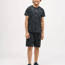 Jack & Jones Junior Jjjr Mark Boys Typography Printed Pure Cotton Tshirt image 2