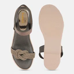 Rubeezz Women Embellished Party Wedge Sandals image 4