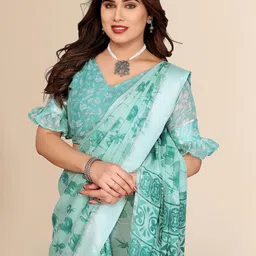 Moda Rapido Floral Printed Saree image 3