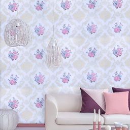 INDIAN ROYALS White & Pink Printed Self-Adhesive & Durable WallSticker-picture-38
