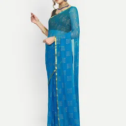 Rhey Ethnic Motifs Embellished Zari Saree image 2