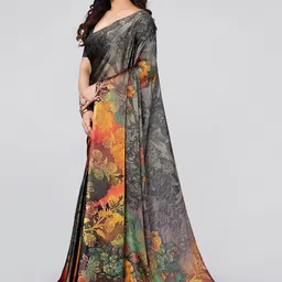 KALINI Floral Printed Saree image 2