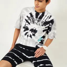 max Boys Abstract Printed Cotton T-shirt image 4