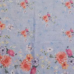 Mitera Floral Printed Zari Jamdani Saree image 4