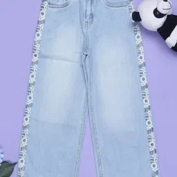V-Mart Girls Regular Fit Mid-Rise Light Fade Jeans-picture-20