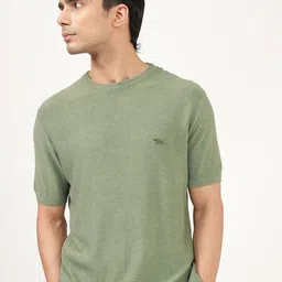 Andamen Men Solid Round Neck Cotton T-shirt image 1
