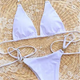 liker travel luggage Halter Neck Swim Bikini Set image 4