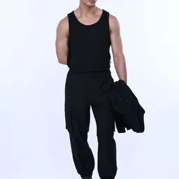 Tailoraedge Men Relaxed Loose Fit Joggers Trousers image 4