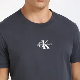Calvin Klein Jeans Men Typography Printed Round Neck Cotton T-shirt image 3