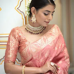 KALINI Woven Design Zari Designer Banarasi Saree image 3