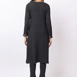 KEIKO Ethnic Motifs Woven Design Acrylic Straight Kurta image 5