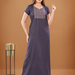 Sand Dune Embroidered Maxi Nightdress-picture-39