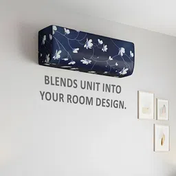 HOMESTIC Blue & White Printed Stretchable AC Cover image 5