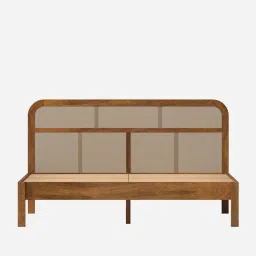 wakeup india Pulse Solid Wood King Size bed In Maharani Finish image 4