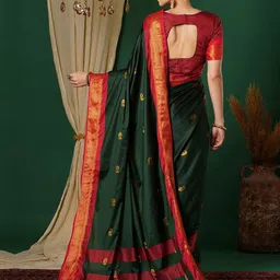 Mitera Woven Design Zari Banarasi Saree image 3
