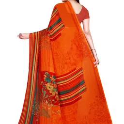 Florence Floral Pure Georgette Saree image 3