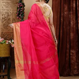 SLAGHA Zari Taant Saree image 3