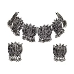 N S G Silver Plated Beaded Jewellery Set image 2