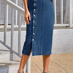 AAHWAN High Waist Straight Skirt-picture-14