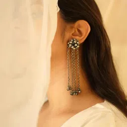 ISLANA Circular Jhumkas Earrings image 2