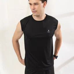 ARMISTO Men Drifit Badminton Vest Solid Round Neck T-shirt-picture-20