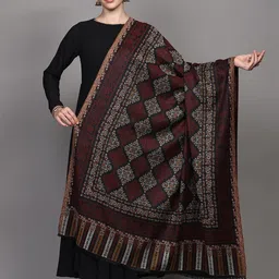 Exotic India Women Paisley Woven Design Shawl-picture-34