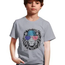 Minicult Boys Graphic Printed Round Neck Cotton T-shirt image 3