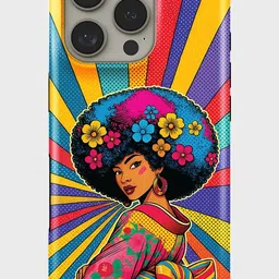 PEEPERLY Women Afro Queen Graphic Printed Impact Resistant iPhone 13 Pro Crystal Back Case-picture-11