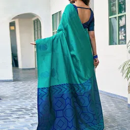 KALINI Woven Design Silk Blend Saree image 2