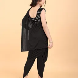 baesd Shrithi Fashion Fab Solid Dhoti Saree image 4