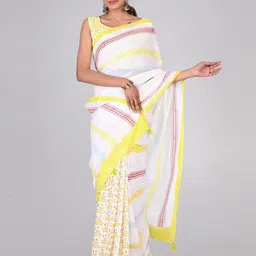 shivanya  handicrafts ShivanyaHandicrafts Printed Pure Cotton Saree image 5
