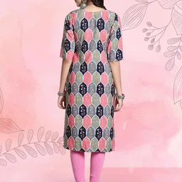 Ethnic basket Women Pack Of 2 Multicoloured Crepe Kurtas image 2