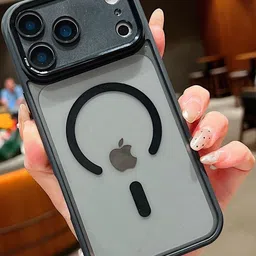 Luxury Kase Magnetic Clear Shockproof iPhone 17 Pro Mag-Safe Compatible Back Case image 3