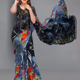 moda rapido ANAND SAREES Floral Printed Saree image 4