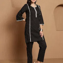 Sangria Printed Pure Cotton Pure Cotton Tunic & Trouser Co-Ord Set image 5