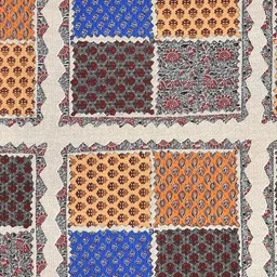 MILAAV Multicoloured Geometric 144 TC King Bedsheet with 2 Pillow Covers image 3