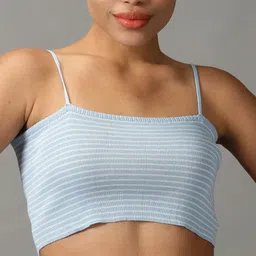 SHOWOFFFF Striped Crop Top image 3
