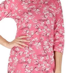 Neelokurti Floral Printed Mirror Work Kurta image 3