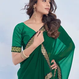 KALINI Zari Pure Georgette Saree image 4