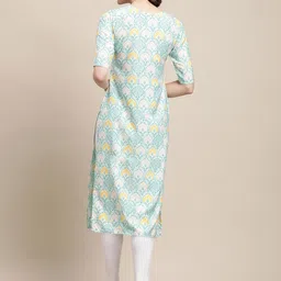 7threads KALINI  Women Pack of 2 Printed Summer Sheers Crepe Kurta image 5