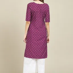 7threads KALINI Women Pack Of 2 Ethnic Motifs Printed Crepe Kurta image 5