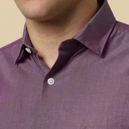 Allen Solly Men Spread Collar Solid Cotton Slim Fit Formal Shirt image 5