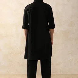 Moara Pathani Solid Pure Cotton Kurta with Dhoti Pants image 2