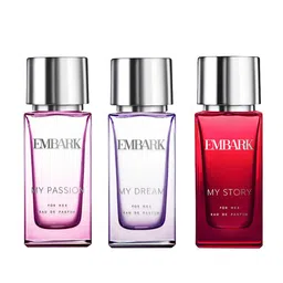 EMBARK Women Set of 3 Eau De Parfum 30 ml each - My Passion + My Dream + My Story image 1