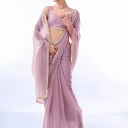Kalista Embellished Beads and Stones Organza Saree image 4